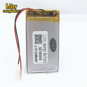 <strong>3</strong>,7 V 420 mAh 303550 lipo battery rechargeable-polymer battery lithium ion Cellular - Product Image 1
