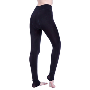 Leggings minces d'hiver Super élastiques en faux velours pour femmes pantalons en cachemire chauds de grande taille avec fermeture à la taille élastique <span class=keywords><strong>motif</strong></span> solide - Product Image 5