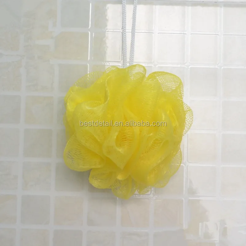 Skin Care 15グラムCheap Mini Small Body Scrubber Ball Exfoliating Shower Loofah Mesh Pouf Bath Sponges