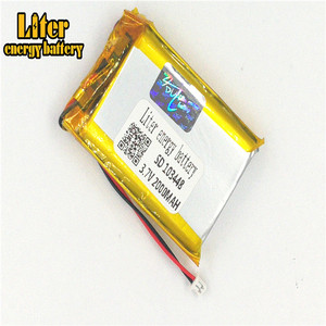 Plug 1.25-2 P 103448 Lithium battery 2000 mah Rechargeable Li Polymer Battery PL LiPo battery with wire - Product Image 1