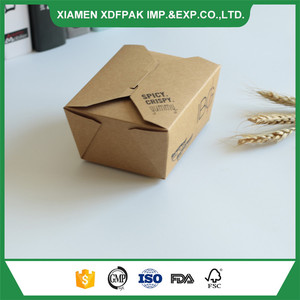Cuadrado personalizado a medida para llevar almuerzo comida <span class=keywords><strong>caja</strong></span> de papel - Product Image 2