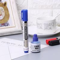Marqueur pour tableau blanc, stylo effaçable à sec, encre rechargeable, fournitures de bureau