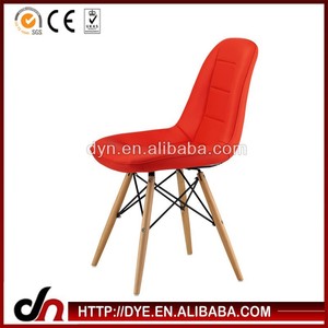 Alibaba de China 2015 de madera de la pierna silla de cuero, Silla del ocio, Réplica de muebles - Product Image 1