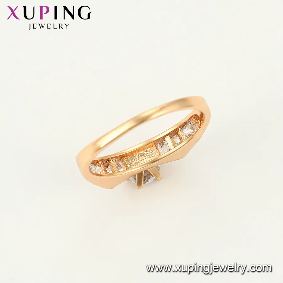 16206 Xuping anillo de compromiso y argollas דה matrimonio זהב חתונה תכשיטי יהלומי זוג טבעת סט