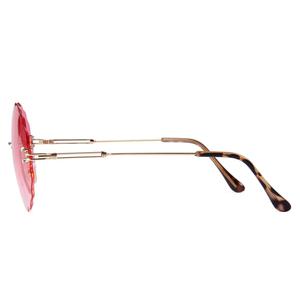 <span class=keywords><strong>Occhiali</strong></span> <span class=keywords><strong>da</strong></span> <span class=keywords><strong>Sole</strong></span> Rotondi Senza Montatura Rosa per Donna, Stile Tedesco, Senza <span class=keywords><strong>Marca</strong></span> - Product Image 3