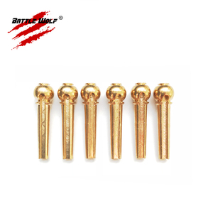 Juego de 6 pines de puente de guitarra de cobre latón 100% de tono fenomenal - Product Image 5