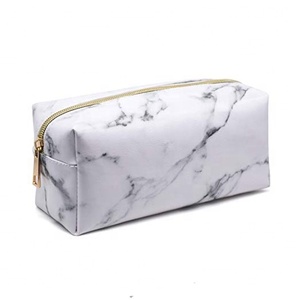 Sacchetto cosmetico per le donne borse da <span class=keywords><strong>viaggio</strong></span> <span class=keywords><strong>accessori</strong></span> per il trucco di marmo portatile pennelli per il trucco borsa portamonete - Product Image 1