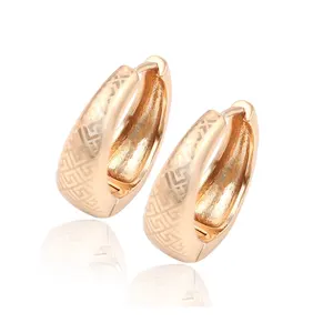29323 Xuping Fashion African Earrings Hot sales popular 18K gold plated Jewelry hoop earrings