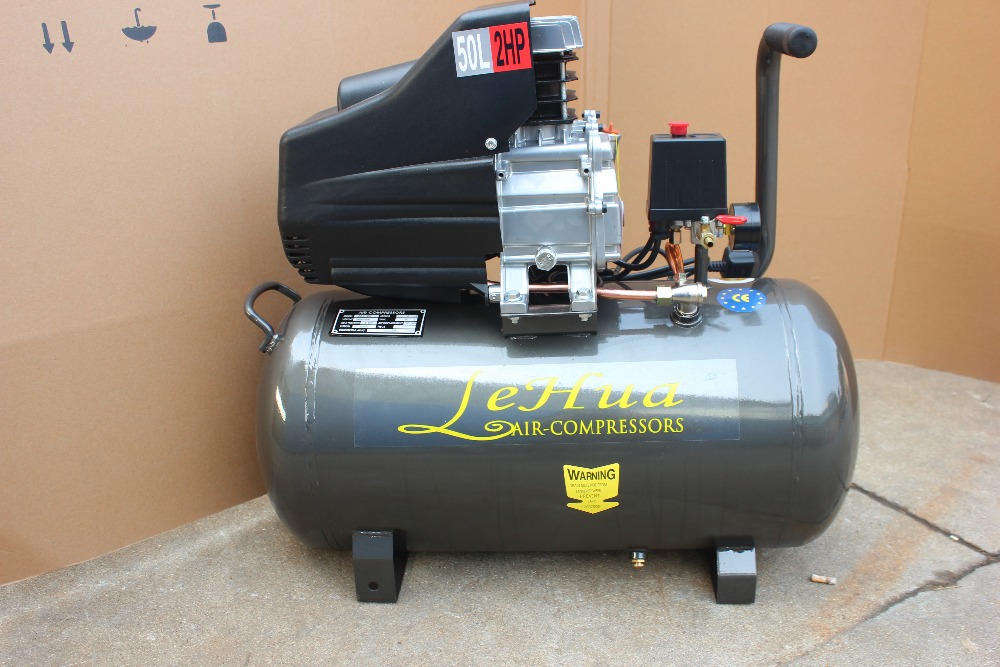 Одного давления переключатель один клапан 2HP 50L прямая приводной компрессор воздуха