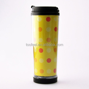 Doble pared <span class=keywords><strong>de</strong></span> plástico tumbler <span class=keywords><strong>taza</strong></span> mug con <span class=keywords><strong>tapa</strong></span> <span class=keywords><strong>de</strong></span> plástico/botella <span class=keywords><strong>de</strong></span> té - Product Image 4