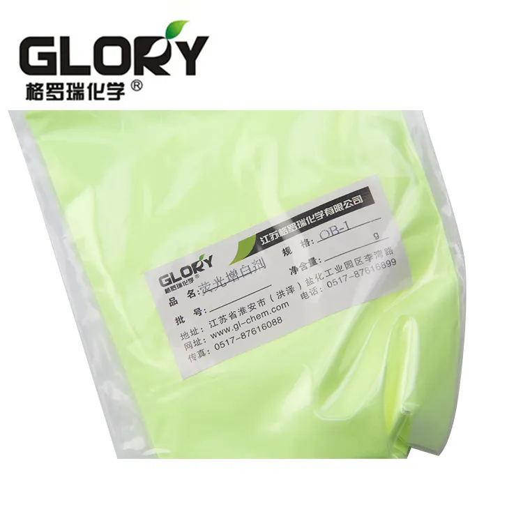 GLORY Chemicals Abrillantador óptico Fluorescente Blanqueador para el plástico, agente blanqueador para el plástico