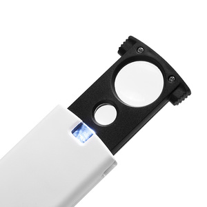 20x45xデュアルレンズポータブルハンドヘルドミニLEDレンズポケット顕微鏡ルーペ20x拡大鏡ランプホワイト拡大鏡3LR1130 28g - Product Image 3