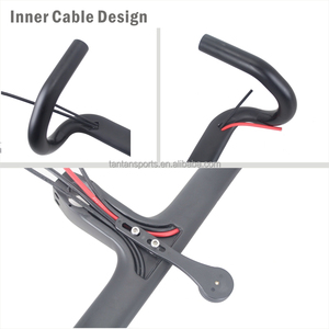 Nuevo diseño UD mate 400/420/440mm carbono <span class=keywords><strong>Aero</strong></span> de bicicleta <span class=keywords><strong>carretera</strong></span> <span class=keywords><strong>manillar</strong></span> interior cable compacto carbono manilla - Product Image 4