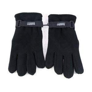 <span class=keywords><strong>Gants</strong></span> en <span class=keywords><strong>polaire</strong></span> noire double couche pour homme de grande taille d'hiver HZS-13207002 à Yiwu - Product Image 2