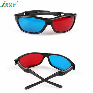 Venta al por mayor de ver una película Rojo/lente azul de plástico de 3D gafas