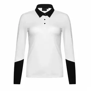 Lungo della signora del manicotto camicia di golf di golf vestiti delle donne su ordinazione camicia di golf di sport all'aria aperta