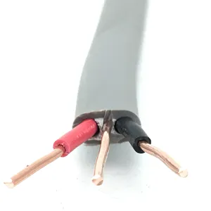 Câble <span class=keywords><strong>twin</strong></span> et de terre 2.5mm/1.5mm, câble de terre, double et plat, oreillettes - Product Image 1