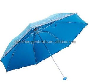 Encaje lluvia <span class=keywords><strong>protector</strong></span> <span class=keywords><strong>solar</strong></span> a prueba de lluvia paraguas plegable - Product Image 1