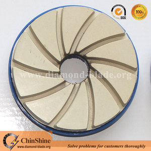 5 ''salyangoz kilidi spiral elmas keskin granit eğimli kenar reçine parlatma pedleri - Product Image 3