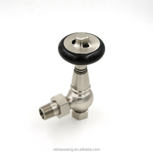 Hoperads <span class=keywords><strong>radiateur</strong></span> en <span class=keywords><strong>fonte</strong></span> fini Nickel satiné ensemble de soupapes de <span class=keywords><strong>radiateur</strong></span> thermostatiques traditionnelles poignée en bois - Product Image 4