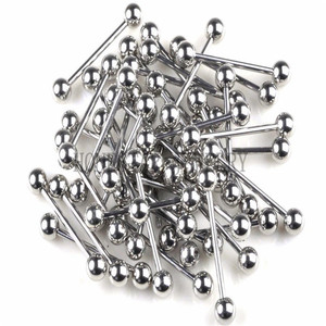 اللسان الشفاه البطن السرة الشفاه الحاجب حلقات مطليه من مجوهرات ثقب الجسم - Product Image 2