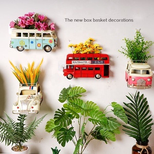 Decoración de Pared Creativa Retro con Diseño de Autobús de Londres <span class=keywords><strong>Vintage</strong></span>, <span class=keywords><strong>para</strong></span> Flores Artificiales, Manualidades de Metal, Decoración <span class=keywords><strong>para</strong></span> Bares, <span class=keywords><strong>Restaurantes</strong></span>, Hogar y Jardín - Product Image 3