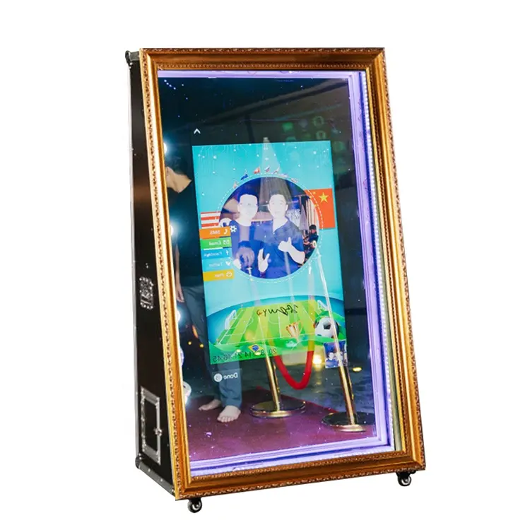 55 65インチPopular Priced Portable Magic Mirror Photo Booth Me MirrorためWedding