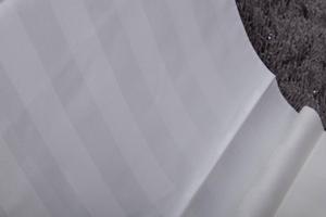 100% Cotton Hotel Sheeting Sateen Stripe Fabric 1cm 2cm 3cm