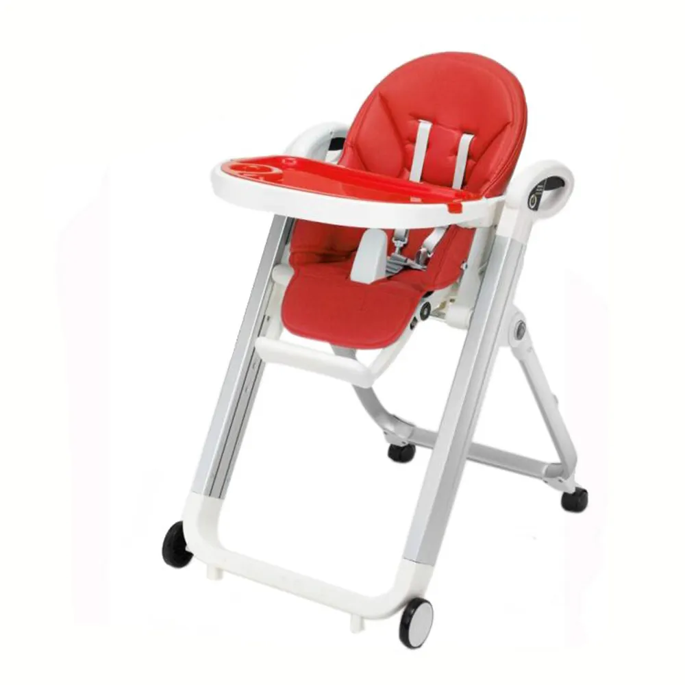 Di vendita caldo con ruote bambino di alta sedia di alimentazione sedie adulto del bambino di alta sedia