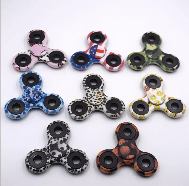 Good Quality Colourful Water Transfer Printing Fidget Spinner Color Printing Hand Spinner