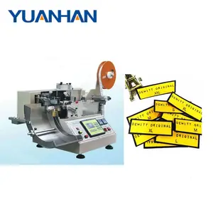 Kecepatan tinggi akurat dan mudah dioperasikan penuh otomatis tas susun pakaian tenun <span class=keywords><strong>label</strong></span> pita mesin pemotong - Product Image 3