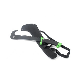 Coltello da sopravvivenza da campeggio all'aperto in acciaio inossidabile con rivestimento nero con guaina - Product Image 5