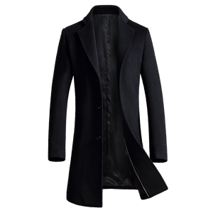 Autumn and Winter New Business <strong>Mens</strong> <strong>Trench</strong> <strong>Coat</strong> Wool <strong>Mens</strong> <strong>Coat</strong> Trending Products <strong>Black</strong> <strong>Mens</strong> Wool <strong>Long</strong> <strong>Coat</strong> - Product Image 1