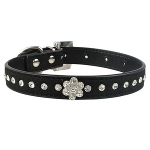 Beirui personalizable dibujos animados cachorro perro Collar Rhinestone PU cuero cristal diamante sólido patrón personalizar mascota Collar - Product Image 2