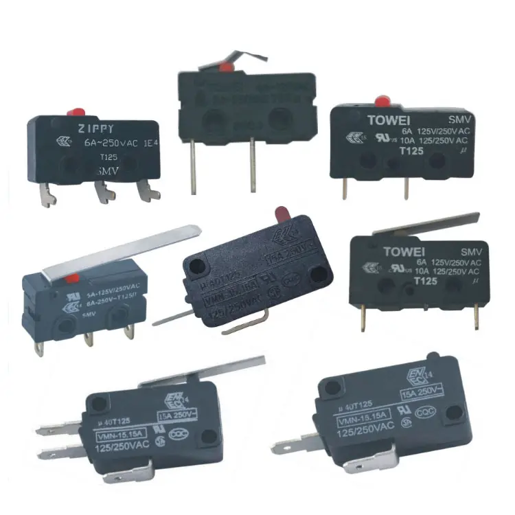 15a 250vac item de aquecimento elétrico, n. o: VMN-15-03-30 botão de pressão, alavanca micro interruptores