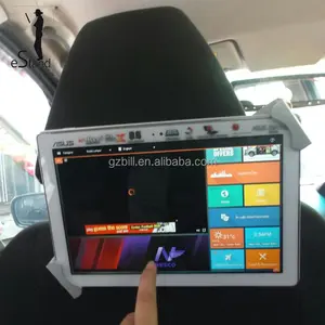 EStand BR24002Q support de sécurité pour tablette d'affichage multimédia support d'appui-tête arrière de voiture/taxi