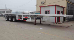 20FT/40FT 2/3 Axle Flatbed Container Semi <strong>trailer</strong>