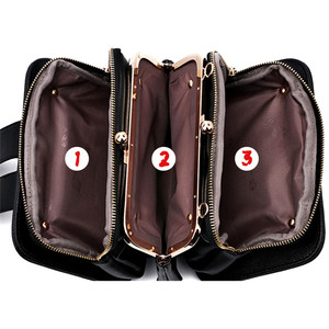 Nuevo Diseño, Estilo Coreano, Bolso <span class=keywords><strong>de</strong></span> Hombro <span class=keywords><strong>de</strong></span> Cadena con Remaches para Mujer, Bolso Tote Cuadrado Antirrobo, Moderno y Portátil - Product Image 5