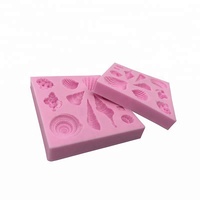 Moldes de silicona Fondant para decoración de tartas, forma de corte, Serie Ocean, de alta calidad