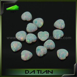 Australia ópalo laboratorio de piedras preciosas para <span class=keywords><strong>la</strong></span> joyería al por mayor en forma de corazón set - Product Image 1