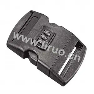 Plastic Side Release Buckle W/ Combination Locks 2"