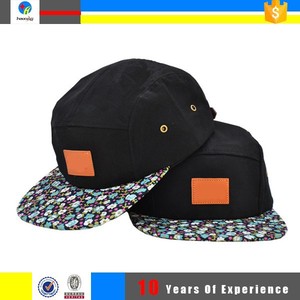 Barato negro leopard 5 panel sombreros <span class=keywords><strong>cap</strong></span> con logo - Product Image 6