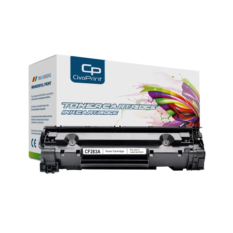 Grosir toner 48a 83a 83x 49a Premium laser printer cartridge cf283a toner cartridge refill kompatibel toner cartridge supplier