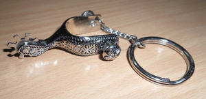 Llavero de Espuela de Aleación Metálica, Modelo de Espuela, Artesanía Metálica Duradera para Colgar Llaves - Product Image 2