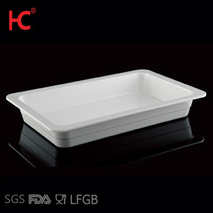 <span class=keywords><strong>Vaisselle</strong></span> de buffet de restaurant, bacs à nourriture de taille <span class=keywords><strong>gastronomique</strong></span> de 20,5 pouces, plateau à nourriture en mélamine - Product Image 2