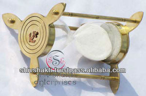Temporizador de arena de diseño de ancla pulida de latón para escritorio de oficina hogar sala de estar decoración reloj de arena con precio al por mayor - Product Image 2