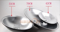 Photo Studio Flash Stroboscopique Réflecteur de Lumière Plat de Beauté en Aluminium avec Grille en Nid d'Abeille et Diffuseur Blanc pour la Photographie