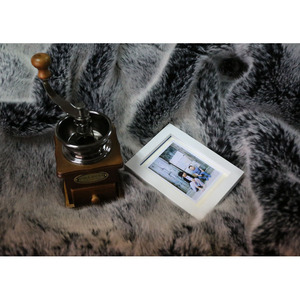 ESTABLE 2017 fabricantes de china nuevo lujo de punto cabeza felpa faux fur throw blanket fleece throw manta de bebé - Product Image 1