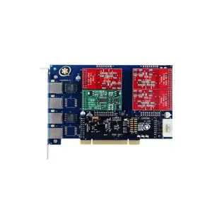 TDM410E Asterisk analog card 4 FXO/FXS With Echo Cancellation for Voip IP PBX Digium TDM410EC app FreePBX/Elastix/Issabel 4