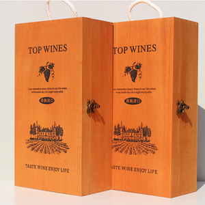 2025 Thiết Kế Mới Rắn Gỗ Thông 2-Chai Bản Lề Hộp Rượu Vang Bền Bằng Gỗ & Tre Lưu Trữ Container - Product Image 5